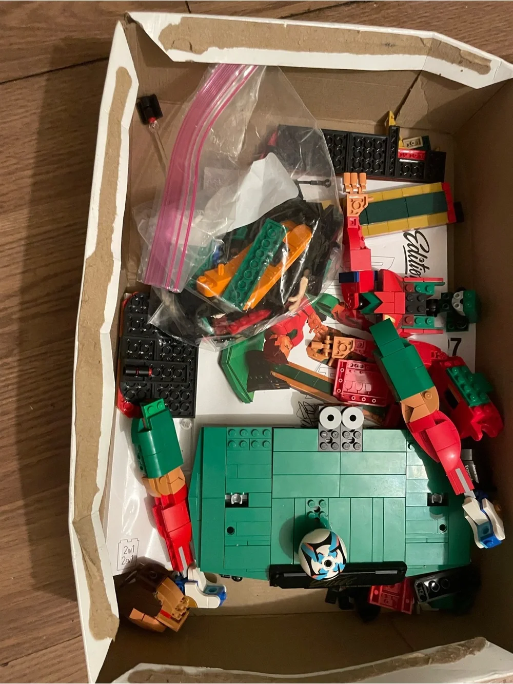LEGO Soccer Acrobat Set in Green, Red, Yellow, White, Blue